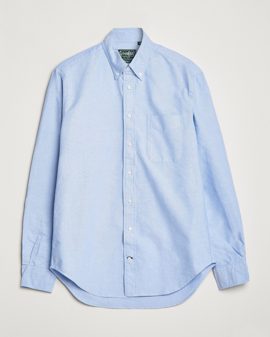 Herre | Skjorter | Gitman Vintage | Button Down Oxford Shirt Light Blue