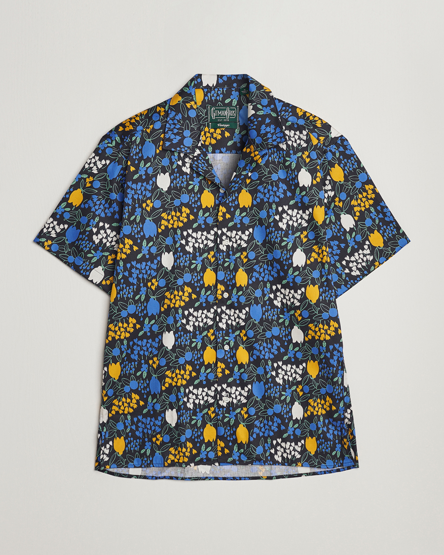Herre | Skjorter | Gitman Vintage | Tulip Fields Camp Shirt Blue