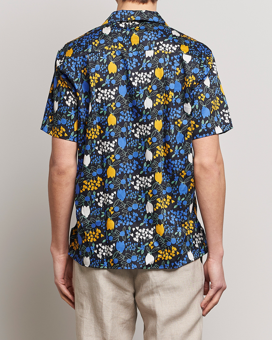 Herre | Skjorter | Gitman Vintage | Tulip Fields Camp Shirt Blue