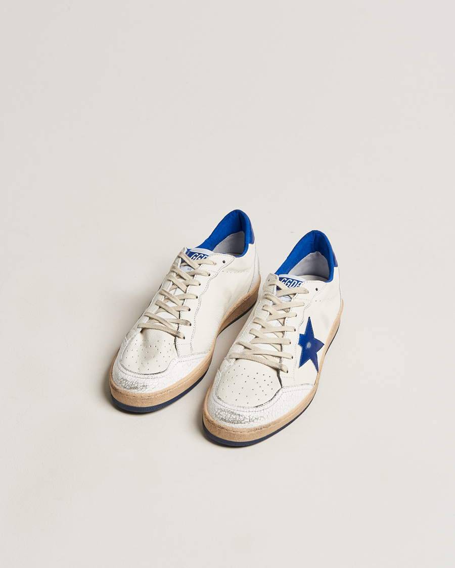 Herre | Luxury Brands | Golden Goose Deluxe Brand | Ball Star Sneakers White/Blue 