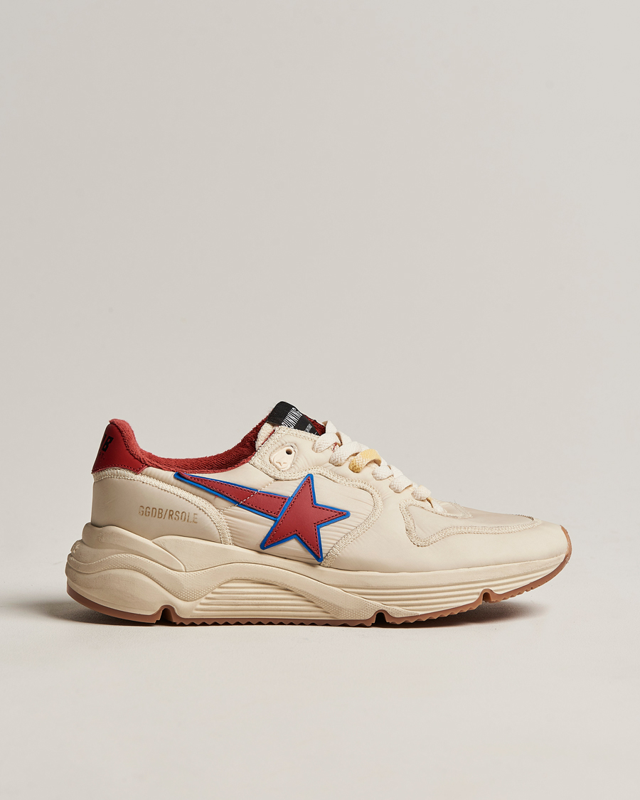 Herre | Golden Goose Deluxe Brand Running Sole Sneakers White/Red | Golden Goose | Deluxe Brand Running Sole Sneakers White/Red