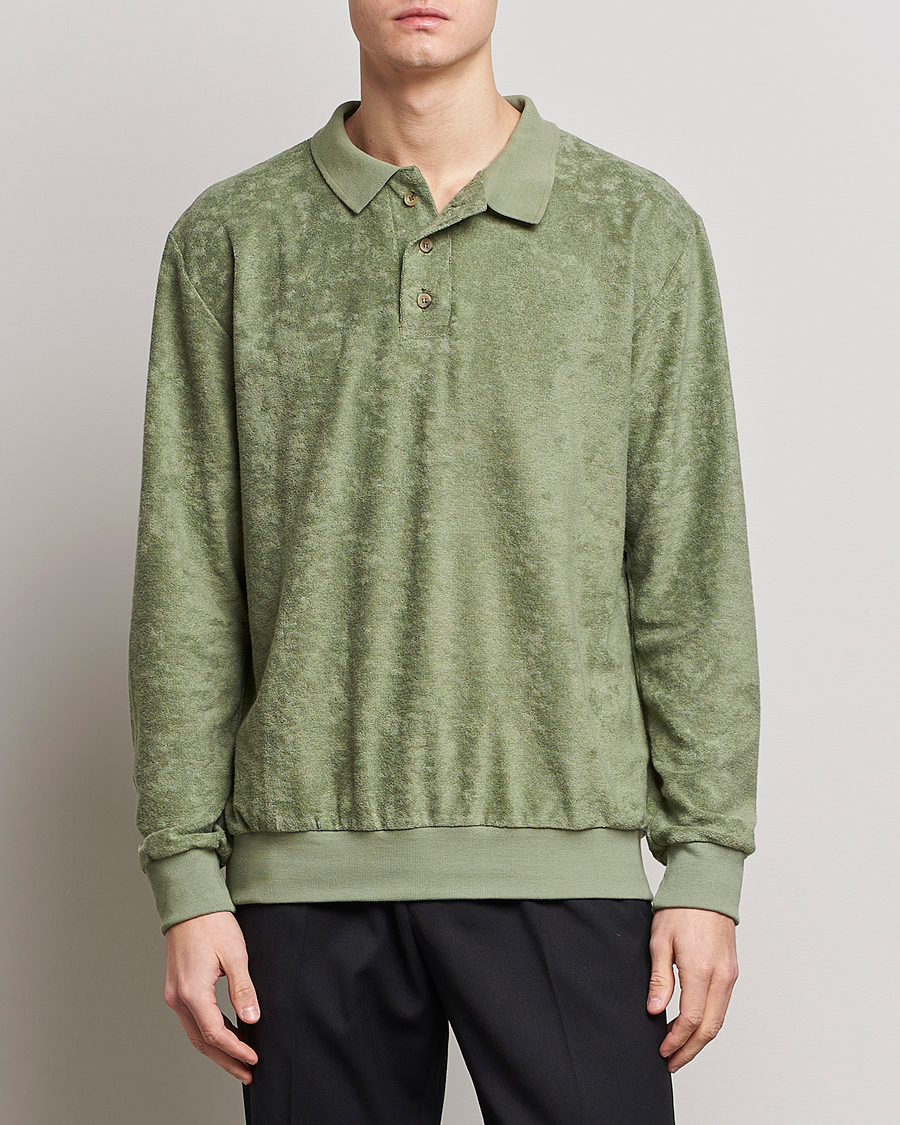 Herre |  | Howlin' | Long Sleeve Terry Polo Agave