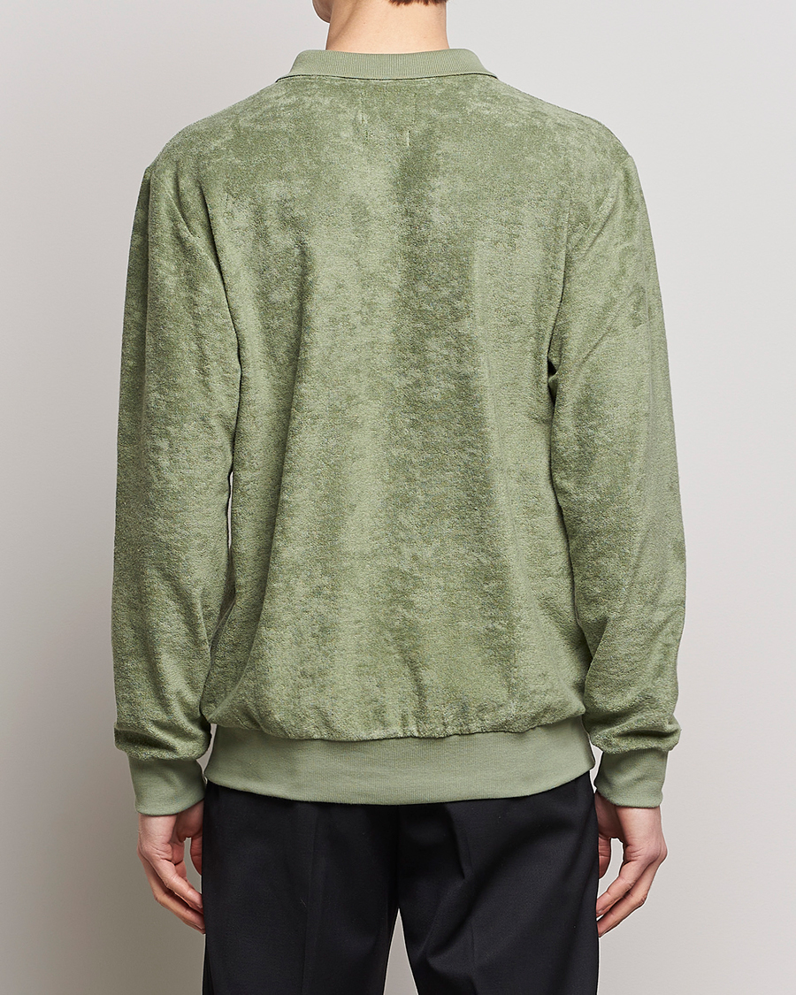 Herre | Gensere | Howlin' | Long Sleeve Terry Polo Agave