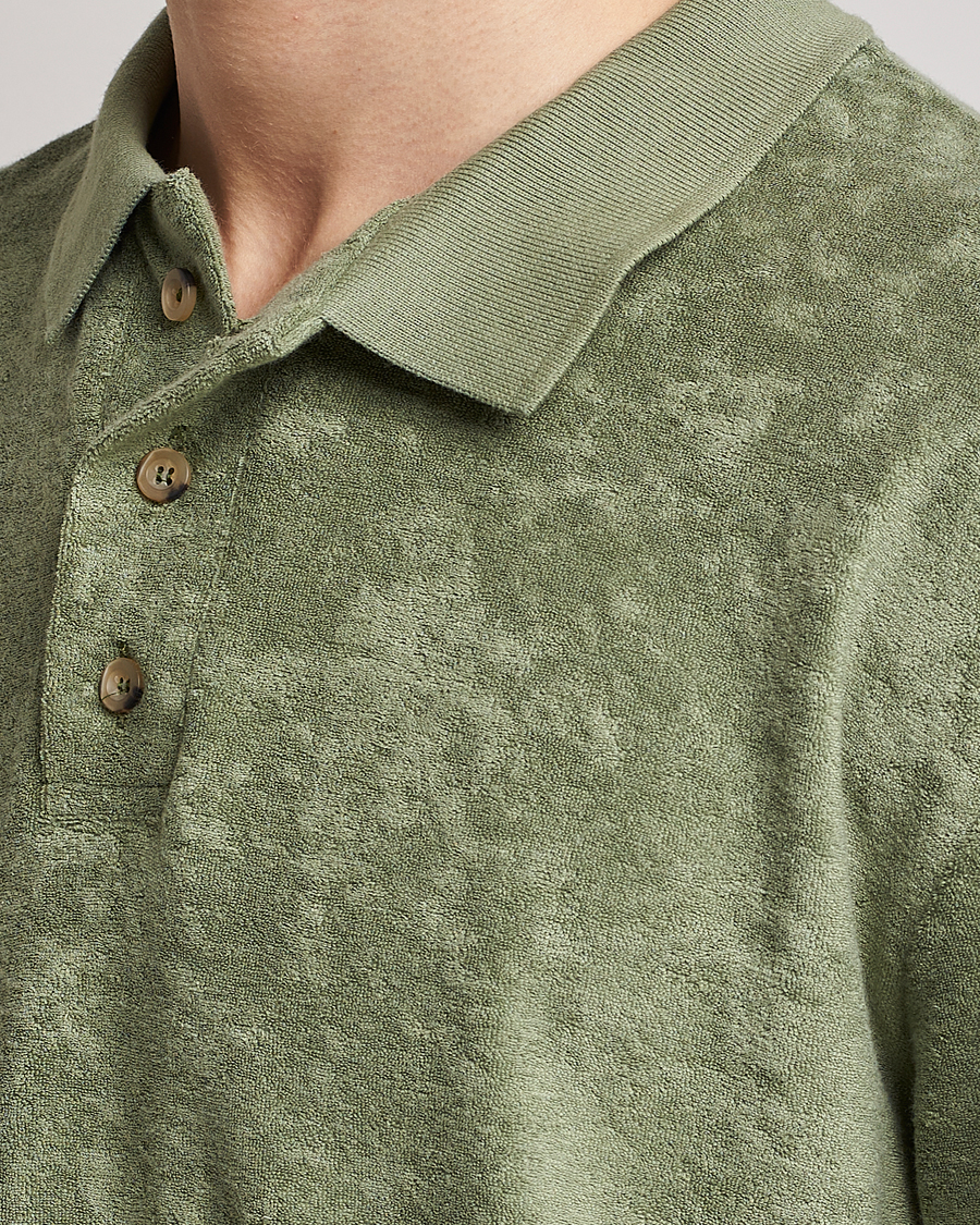 Herre | Gensere | Howlin' | Long Sleeve Terry Polo Agave