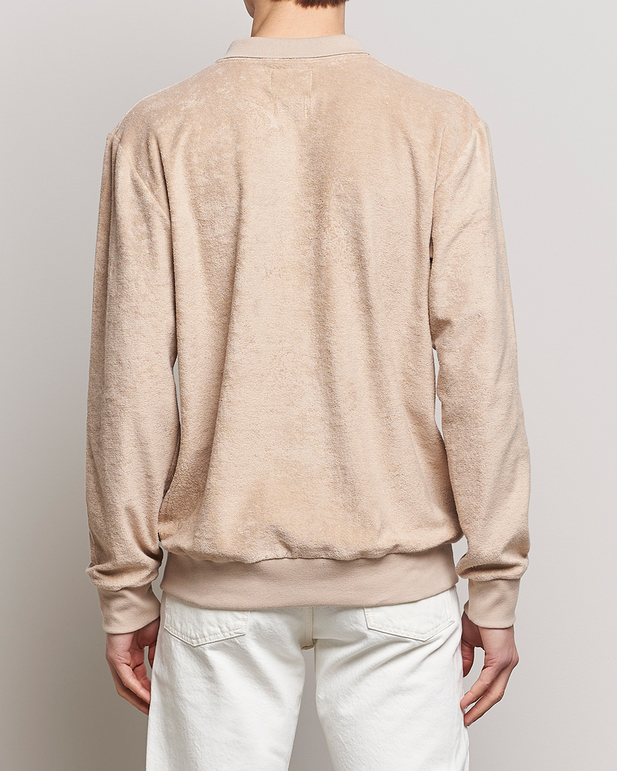 Herre | Gensere | Howlin' | Long Sleeve Terry Polo Cashew