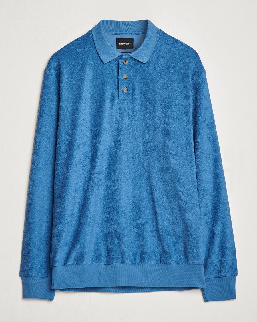 Herre | Gensere | Howlin' | Long Sleeve Terry Polo Summer Blue