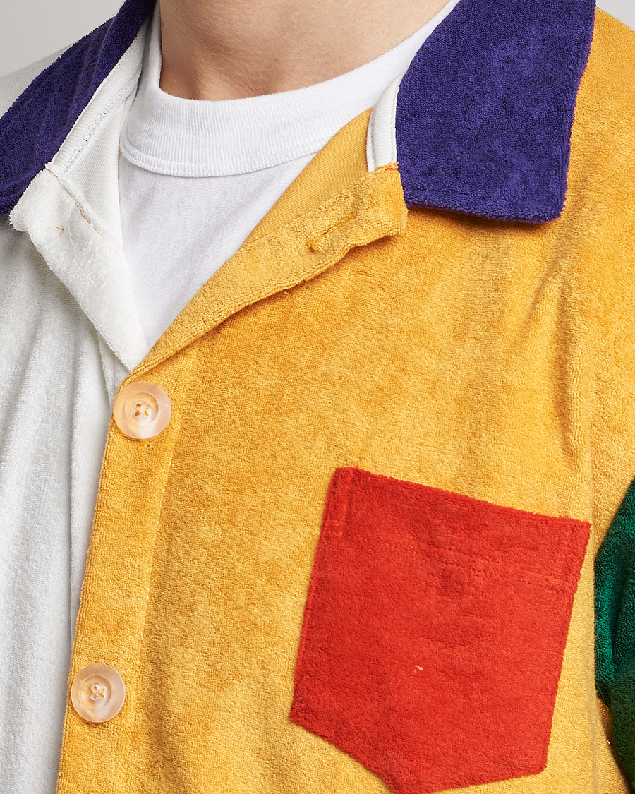 Herre | Skjorter | Howlin' | Short Sleeve Color Block Terry Shirt Butter In The Sun