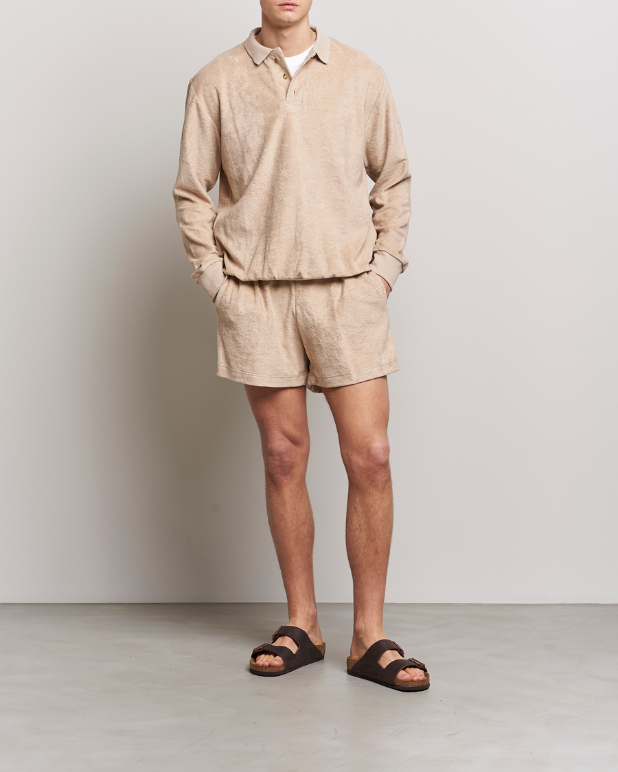 Herre | Shorts | Howlin' | Cotton Blend Terry Shorts Cashew