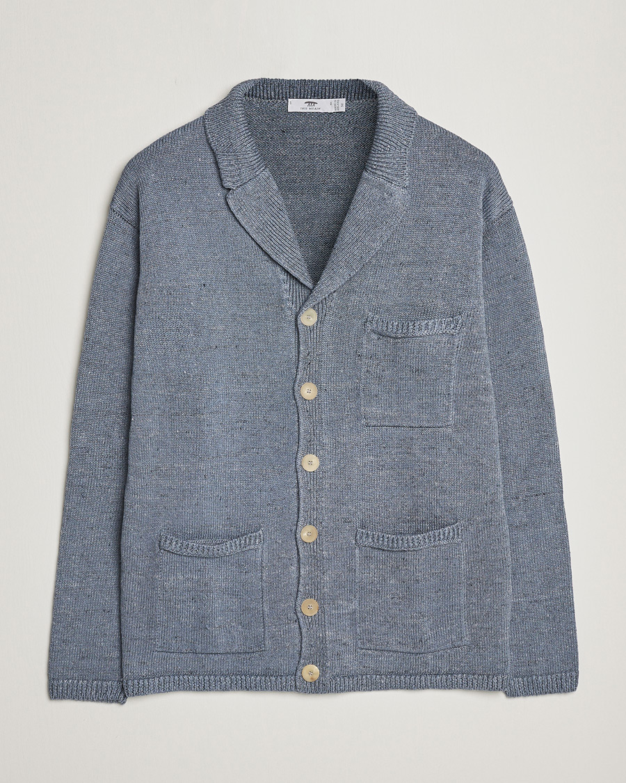 Herre | Gensere | Inis Meáin | Washed Linen Pub Jacket Stone