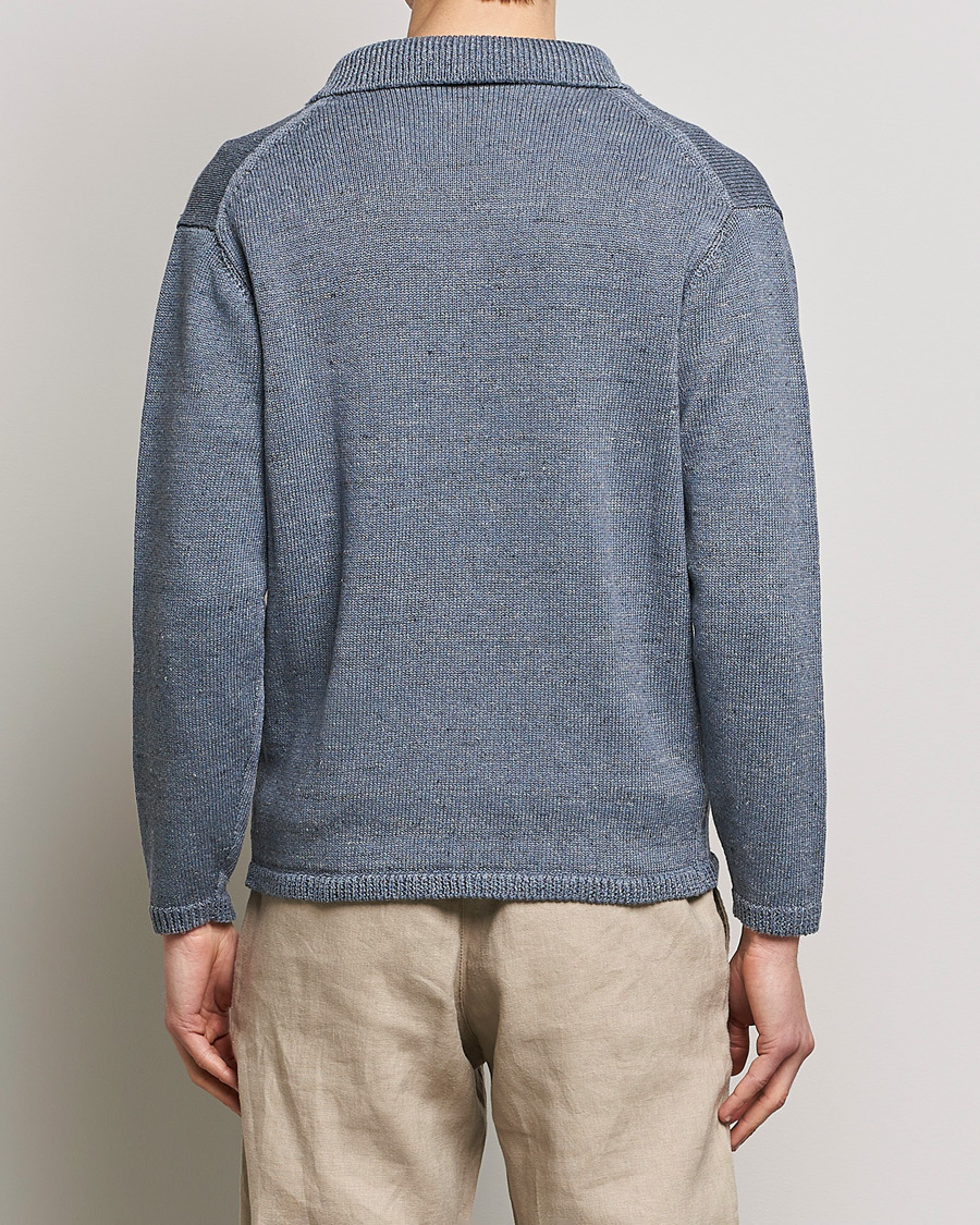 Herre | Gensere | Inis Meáin | Washed Linen Pub Jacket Stone