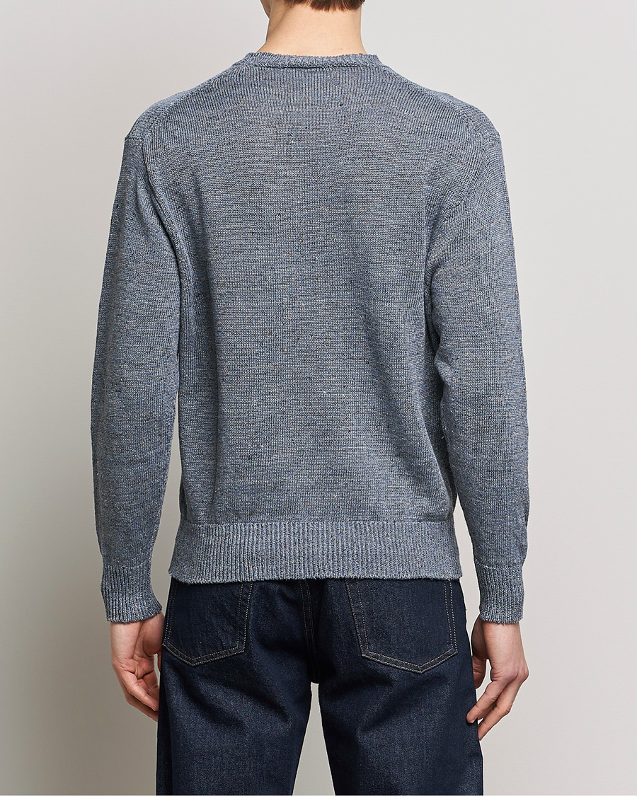 Herre | Gensere | Inis Meáin | Donegal Washed Linen Crew Neck Stone