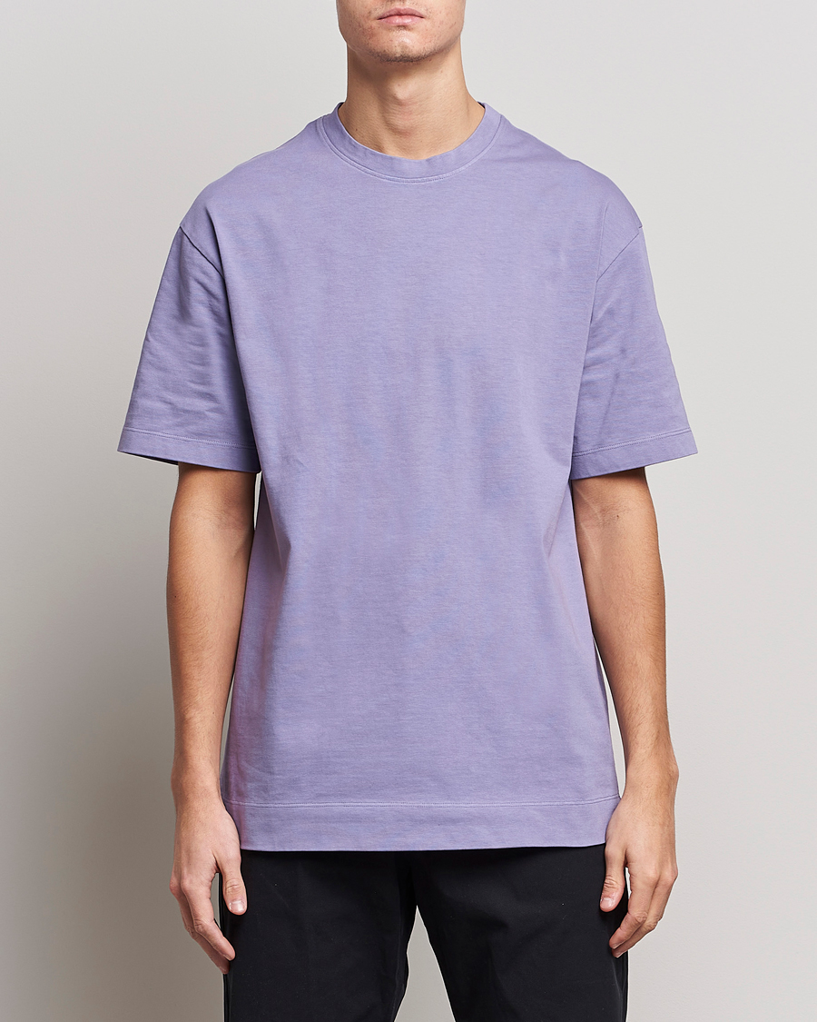 Herre |  | Massimo Alba | Nevis Short Sleeve T-Shirt Iris