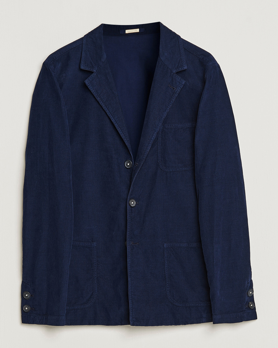 Herre | Dressjakker | Massimo Alba | Baglietto Baby Corduroy Jacket Navy