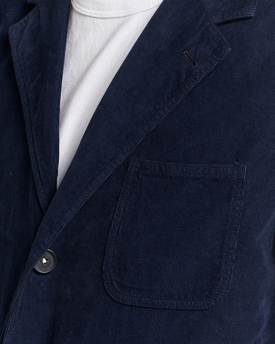 Herre | Dressjakker | Massimo Alba | Baglietto Baby Corduroy Jacket Navy
