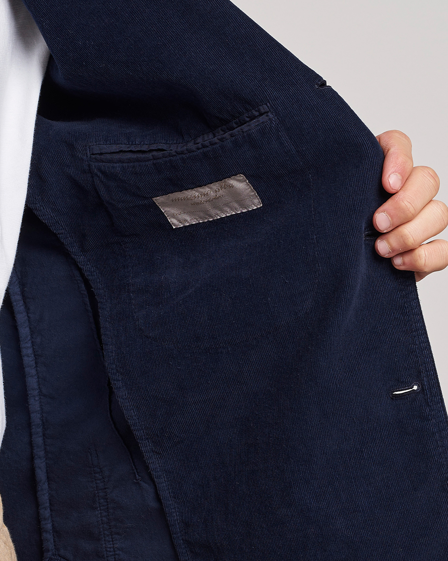 Herre | Dressjakker | Massimo Alba | Baglietto Baby Corduroy Jacket Navy