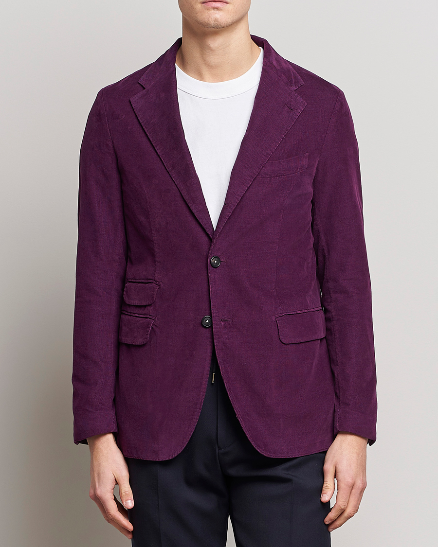 Herre |  | Massimo Alba | Baby Corduroy Blazer Plum