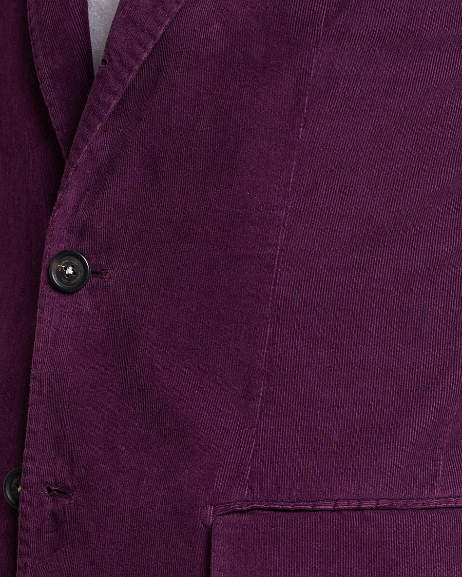 Herre | Dressjakker | Massimo Alba | Baby Corduroy Blazer Plum