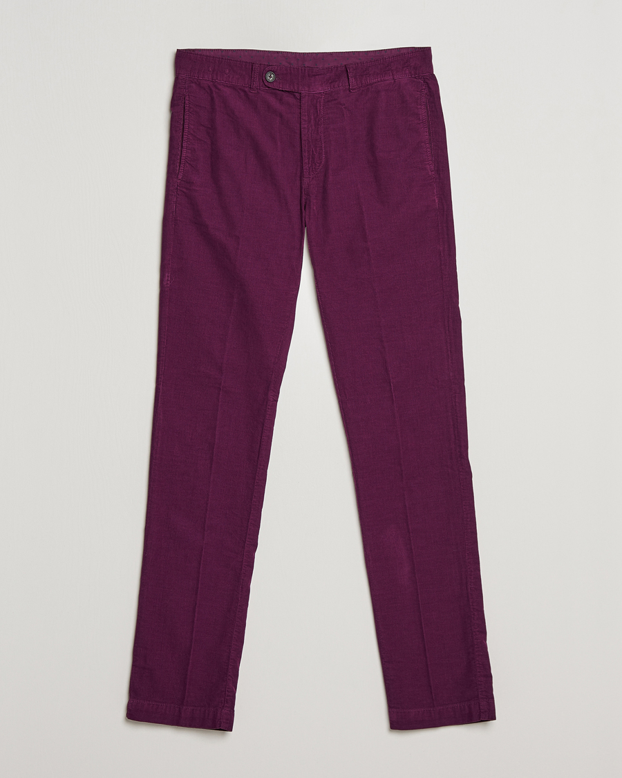 Herre | Bukser | Massimo Alba | Baby Corduroy Trousers Plum