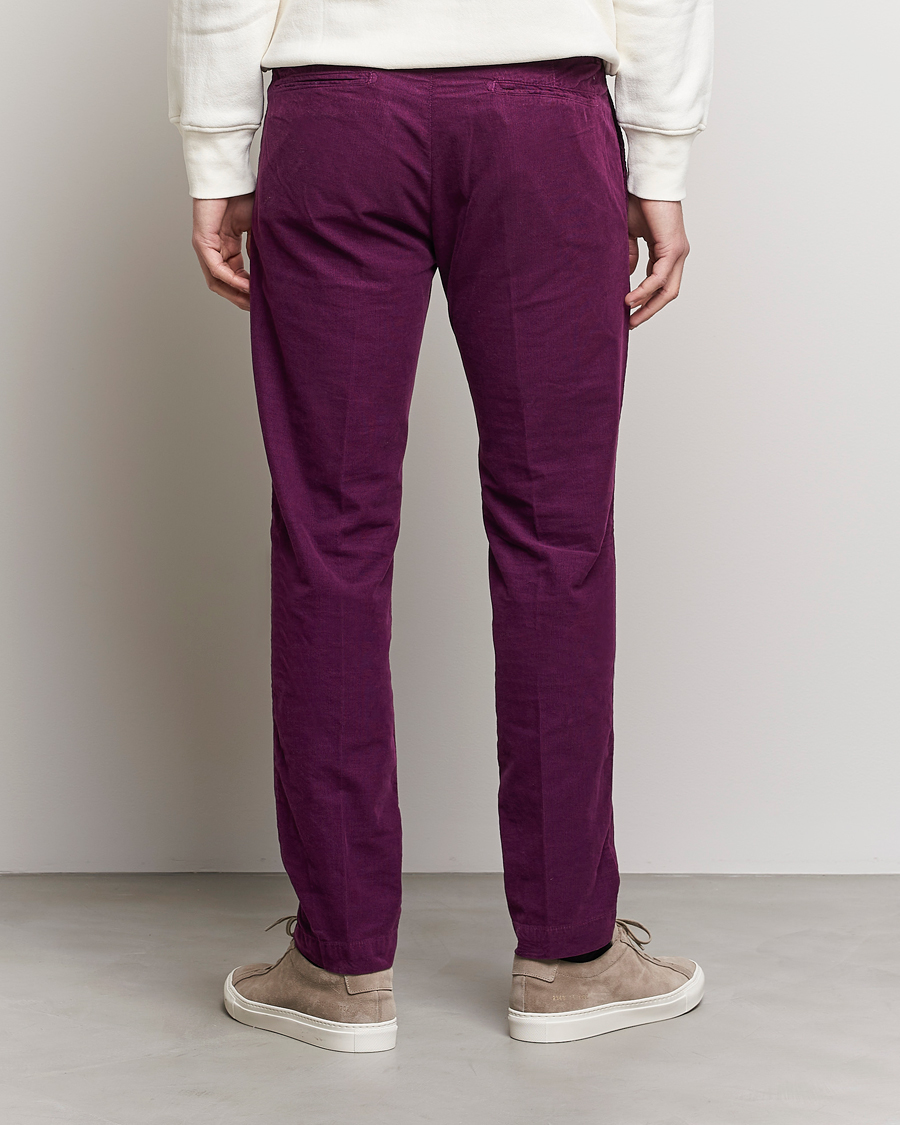 Herre | Bukser | Massimo Alba | Baby Corduroy Trousers Plum