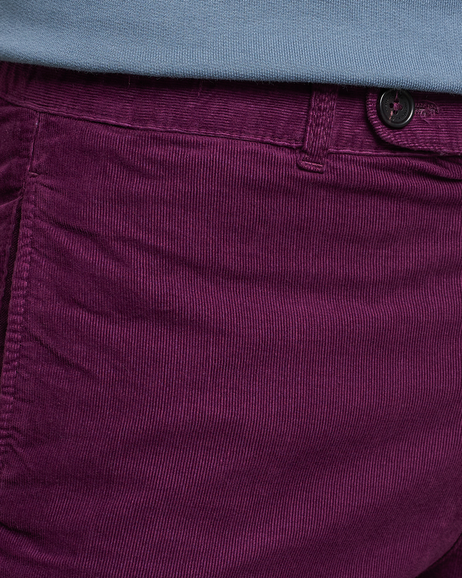 Herre | Bukser | Massimo Alba | Baby Corduroy Trousers Plum