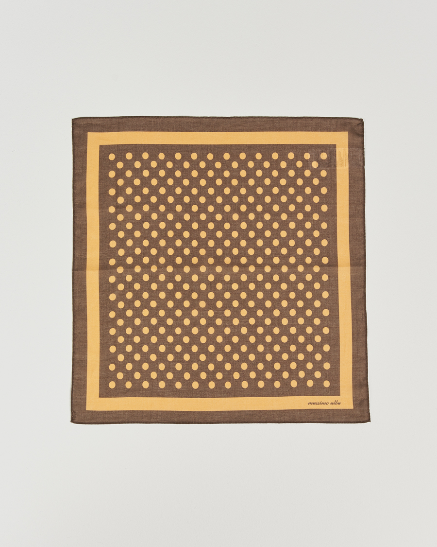 Herre | Massimo Alba Cotton Voile Bandana Cacao | Massimo Alba | Cotton Voile Bandana Cacao