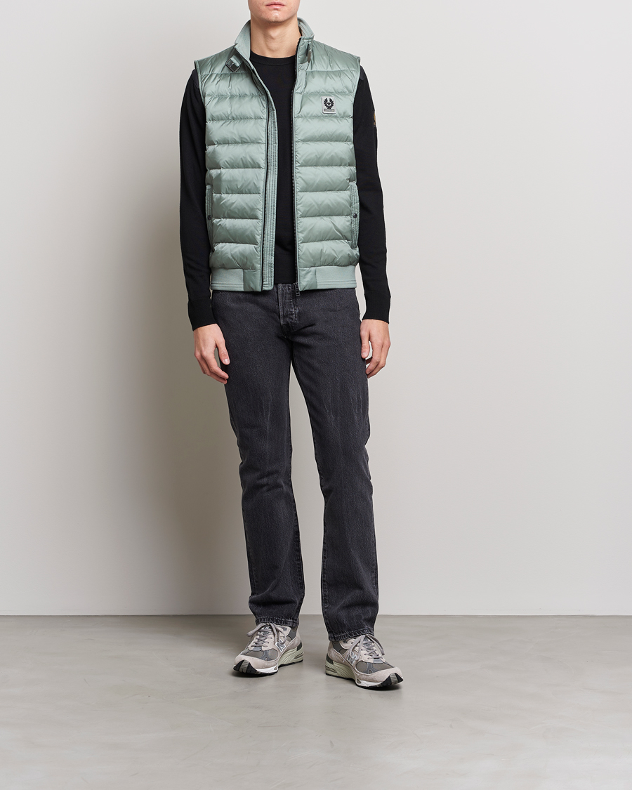 Herre | Vester | Belstaff | Circuit Padded Gilet Steel Green
