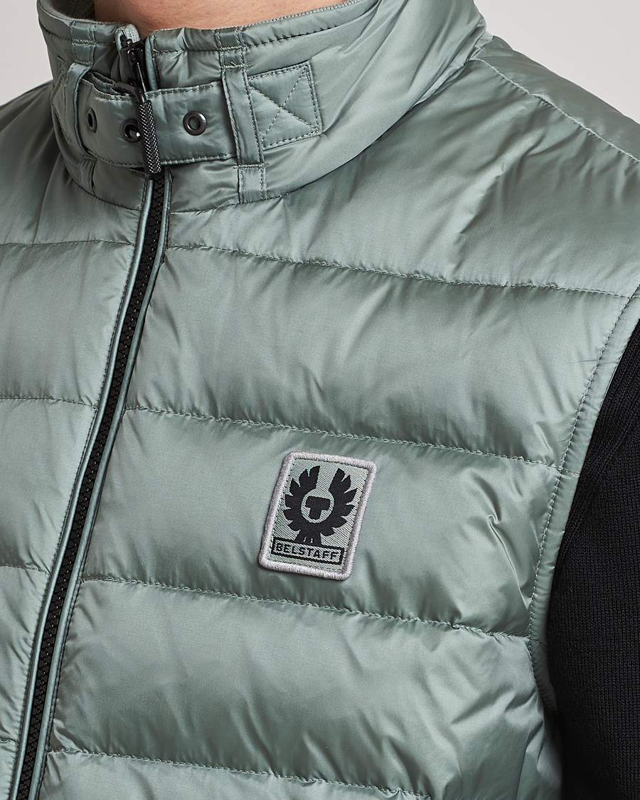 Herre | Vester | Belstaff | Circuit Padded Gilet Steel Green