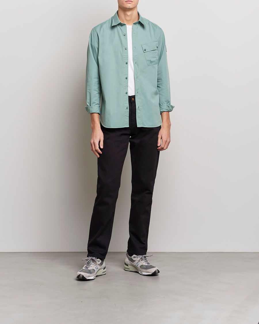 Herre | Skjorter | Belstaff | Pitch Cotton Pocket Shirt Steel Green
