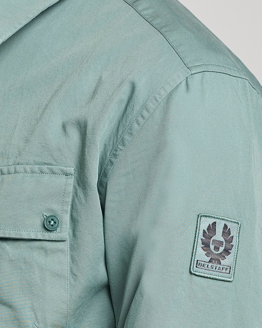 Herre | Skjorter | Belstaff | Pitch Cotton Pocket Shirt Steel Green