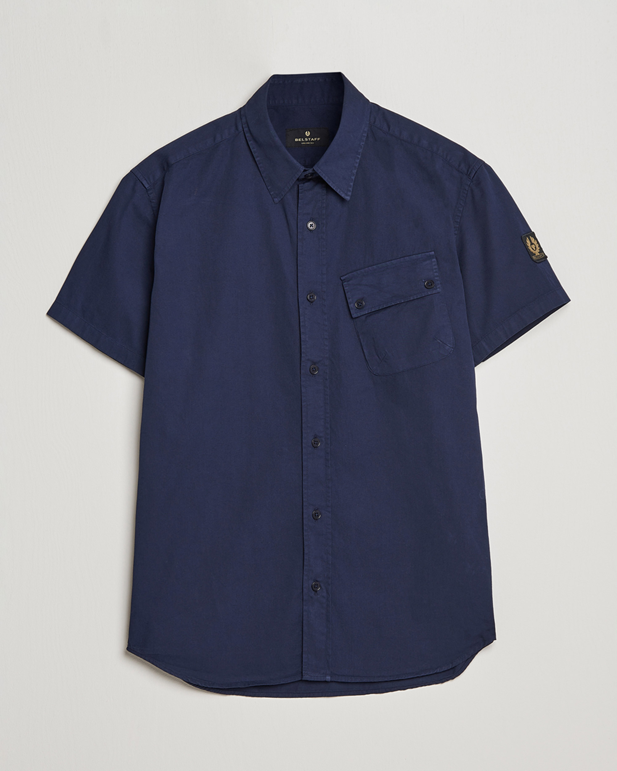 Herre | Skjorter | Belstaff | Short Sleeve Pitch Shirt Neep Navy