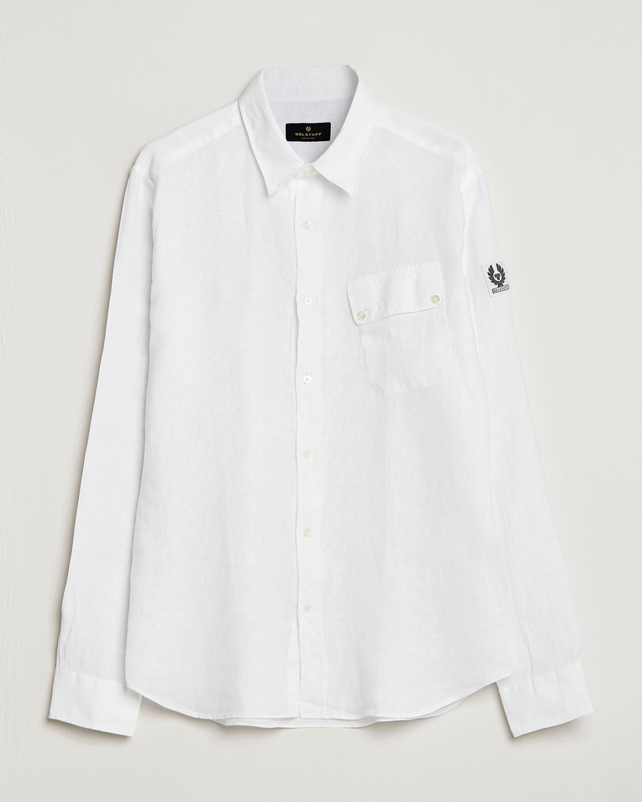 Herre | Skjorter | Belstaff | Pitch Linen Pocket Shirt White