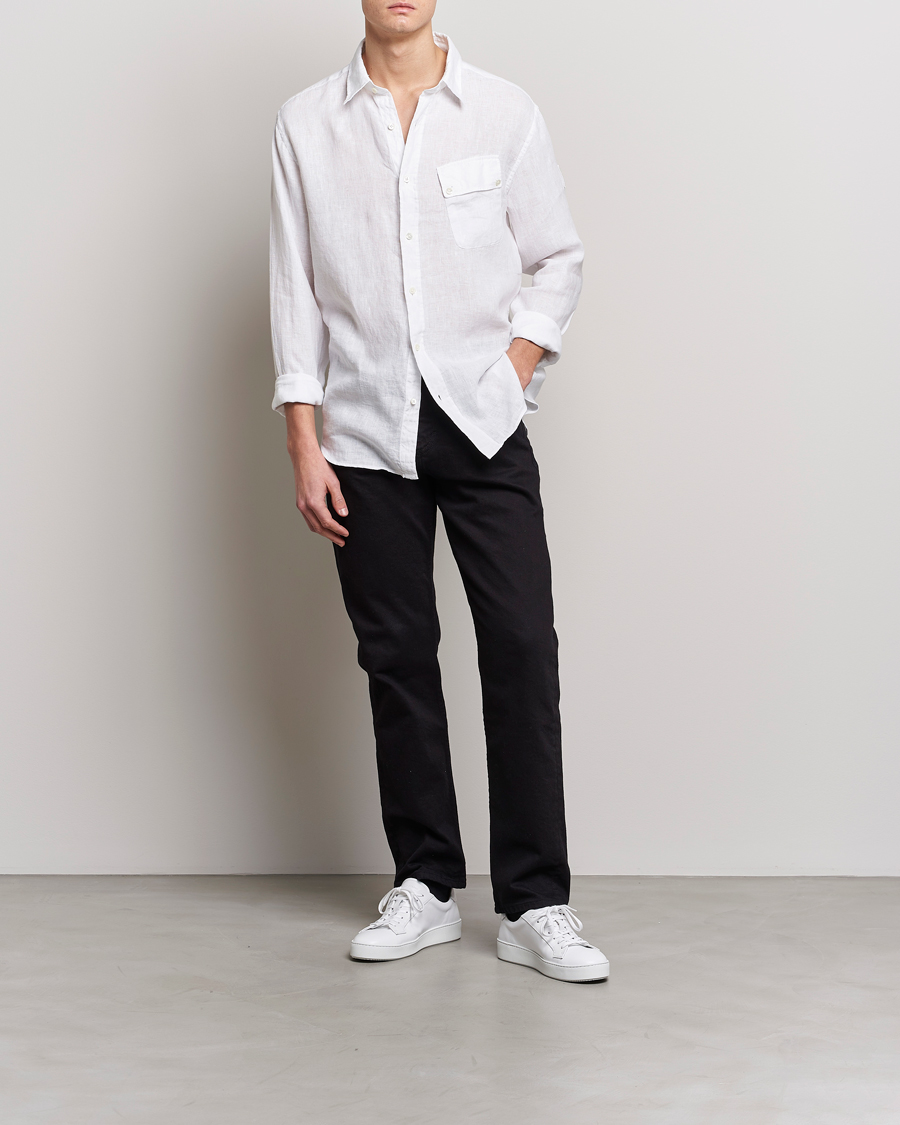 Herre | Skjorter | Belstaff | Pitch Linen Pocket Shirt White