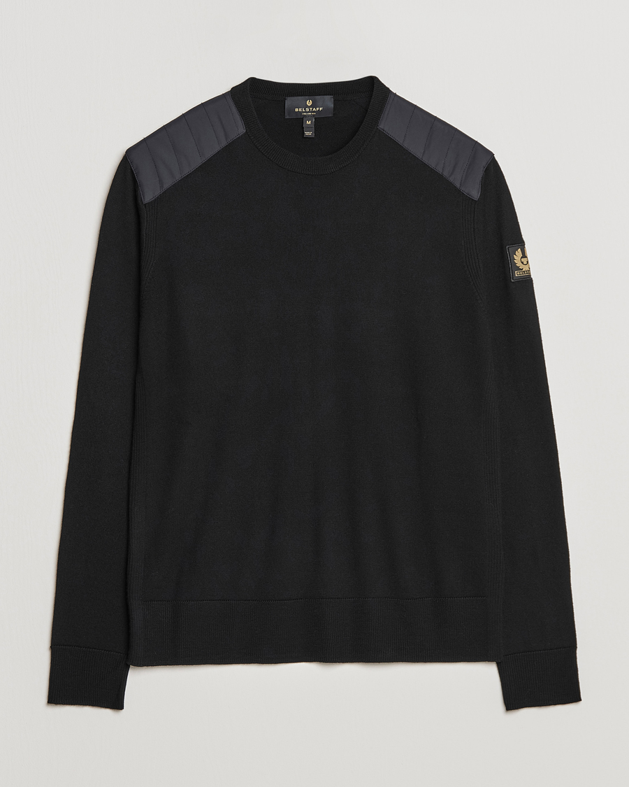 Herre | Gensere | Belstaff | Kerrigan Crew Neck Merino Sweatshirt Black