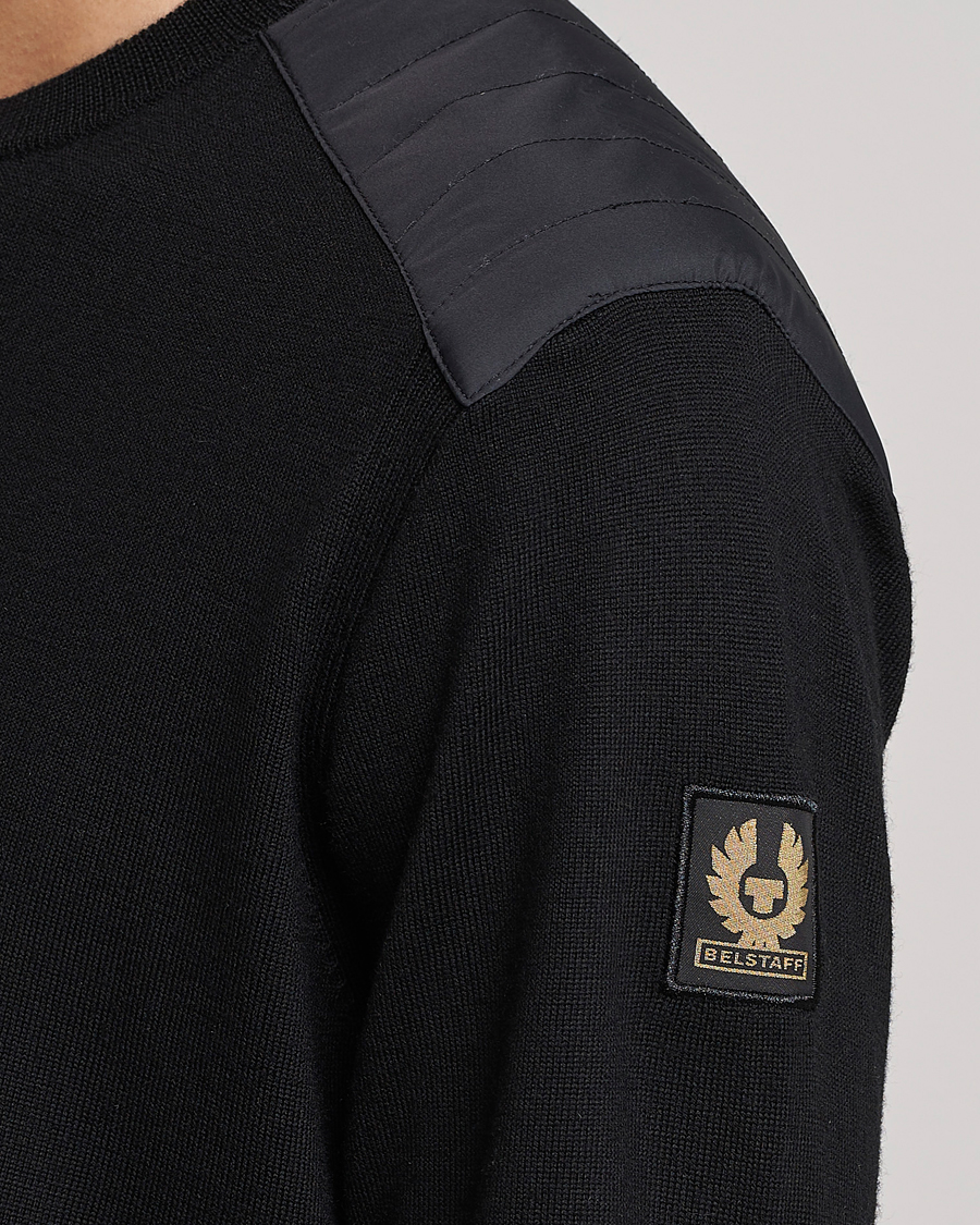 Herre | Gensere | Belstaff | Kerrigan Crew Neck Merino Sweatshirt Black