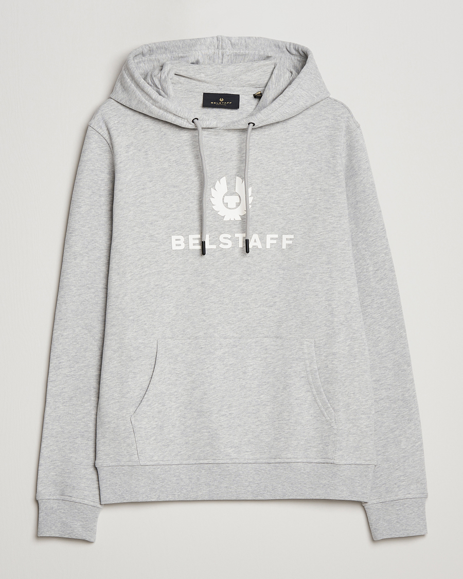 Herre | Gensere | Belstaff | Signature Hoodie Old Silver Heather