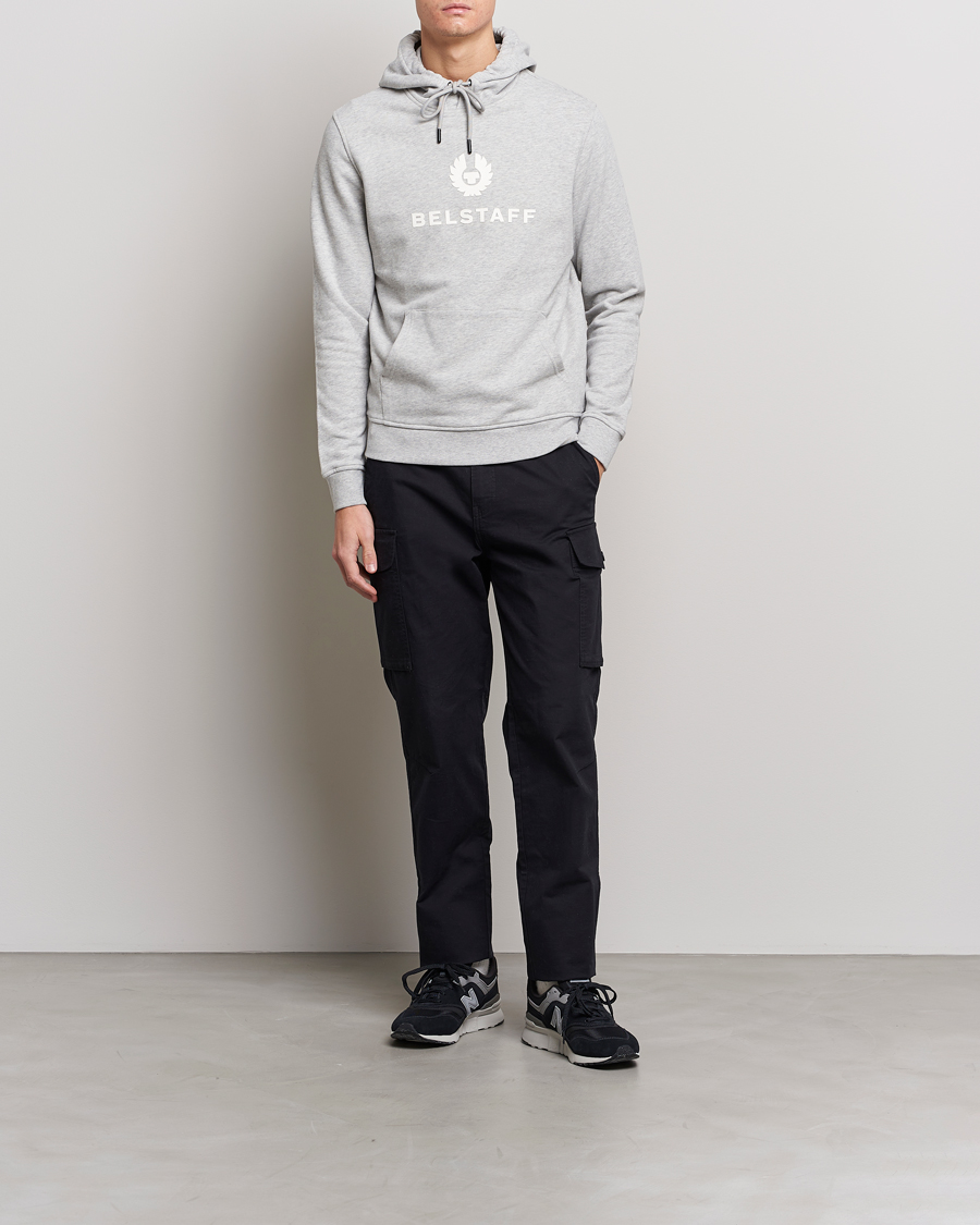 Herre | Gensere | Belstaff | Signature Hoodie Old Silver Heather