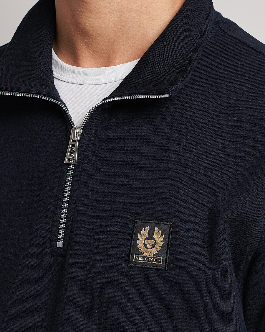 Herre | Gensere | Belstaff | Signature Half Zip Sweatshirt Dark Ink