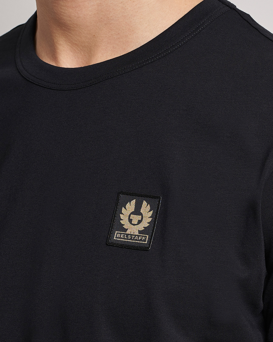 Herre | T-Shirts | Belstaff | Cotton Logo T-Shirt BLACK
