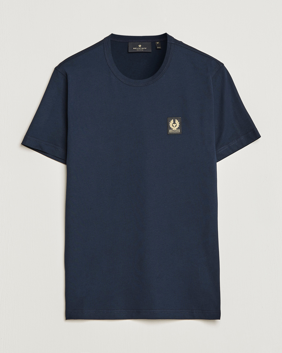 Herre | T-Shirts | Belstaff | Cotton Logo T-Shirt Dark Ink