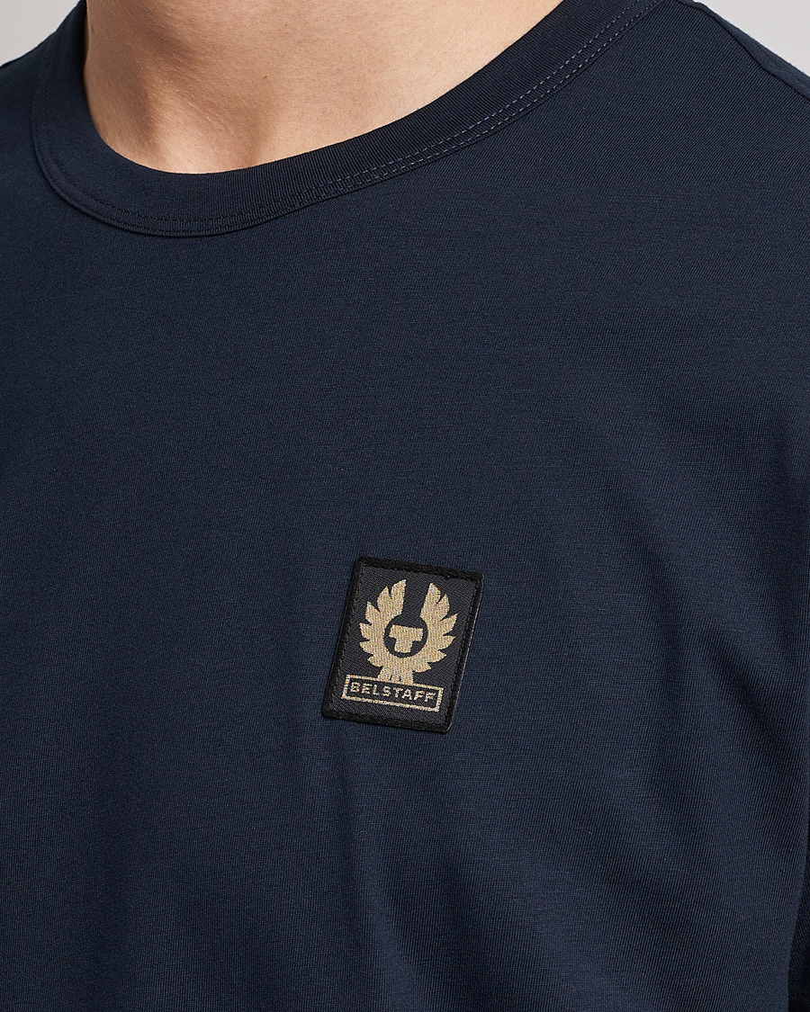 Herre | T-Shirts | Belstaff | Cotton Logo T-Shirt Dark Ink