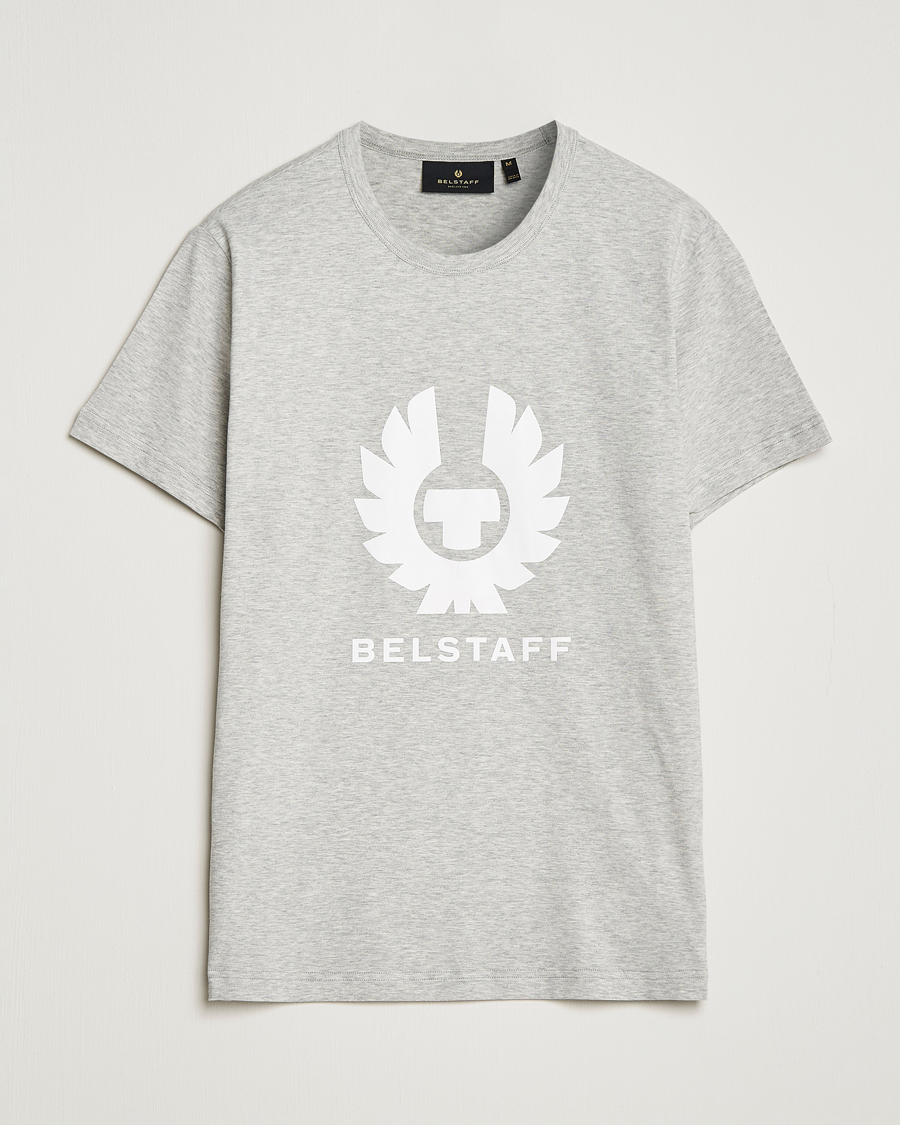 Herre | T-Shirts | Belstaff | Phoenix Logo T-Shirt Old Silver Heather