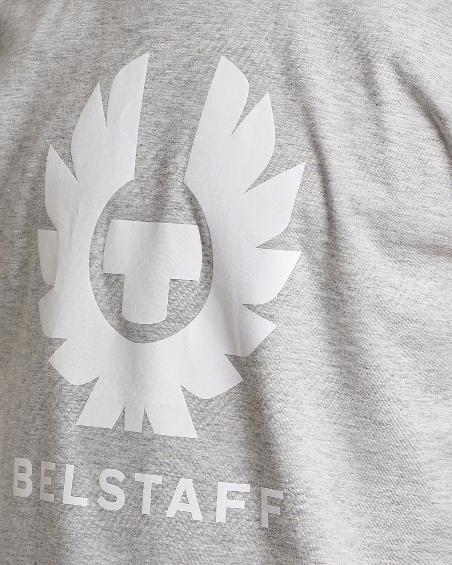 Herre | T-Shirts | Belstaff | Phoenix Logo T-Shirt Old Silver Heather