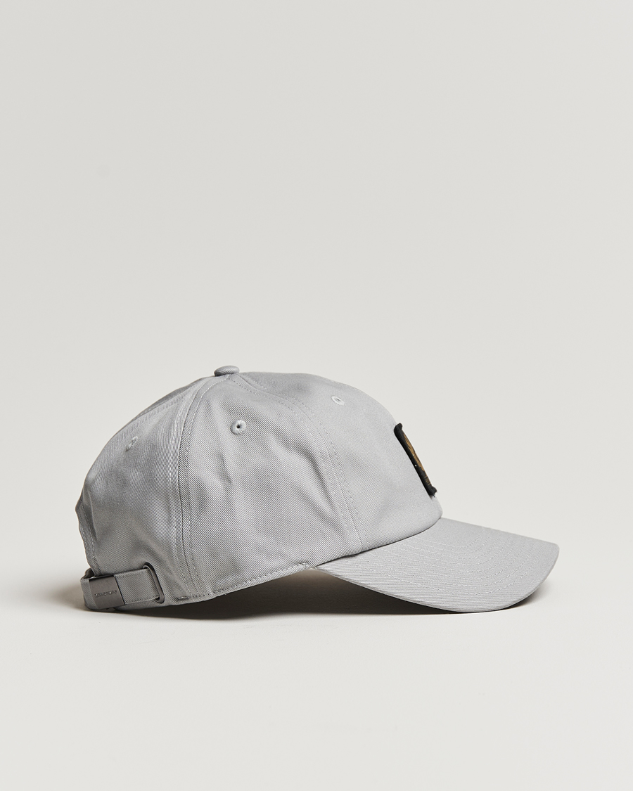 Herre | Belstaff Phoenix Logo Cap Pearl Grey | Belstaff | Phoenix Logo Cap Pearl Grey