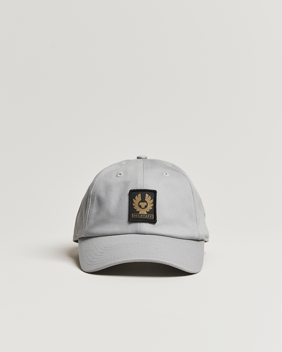 Herre | Belstaff Phoenix Logo Cap Pearl Grey | Belstaff | Phoenix Logo Cap Pearl Grey