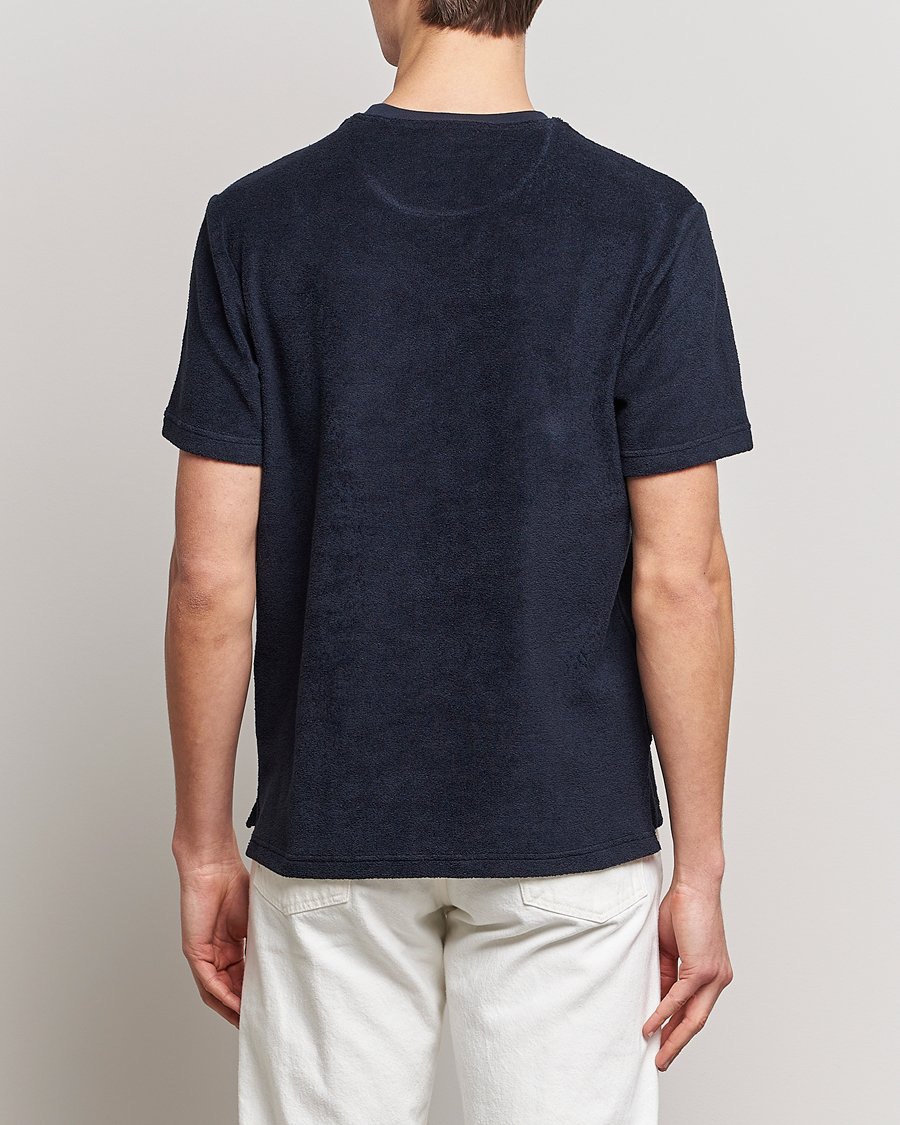 Herre | T-Shirts | Belstaff | Turret Terry Logo T-Shirt Dark Ink