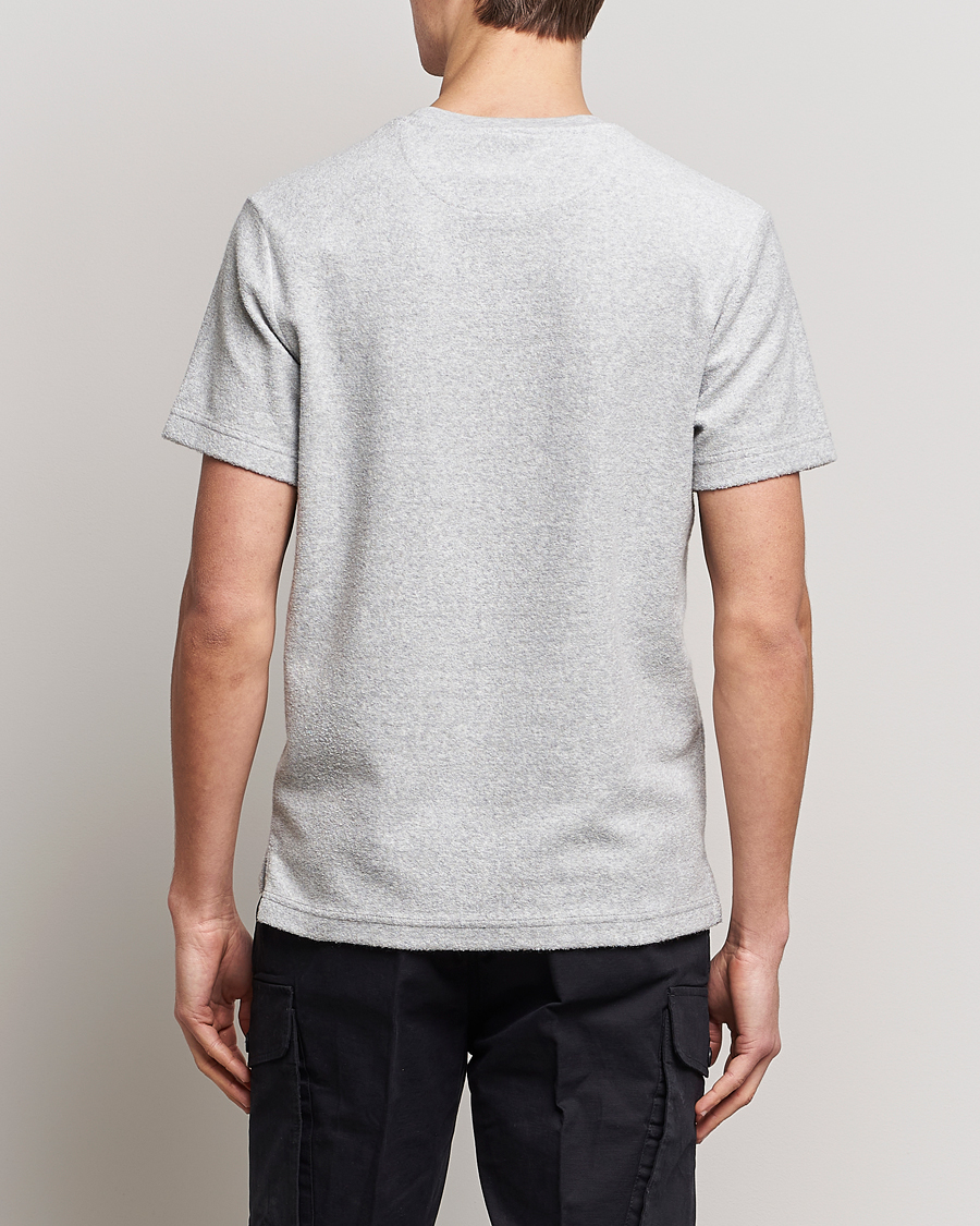 Herre | T-Shirts | Belstaff | Turret Terry Logo T-Shirt Old Silver Heather