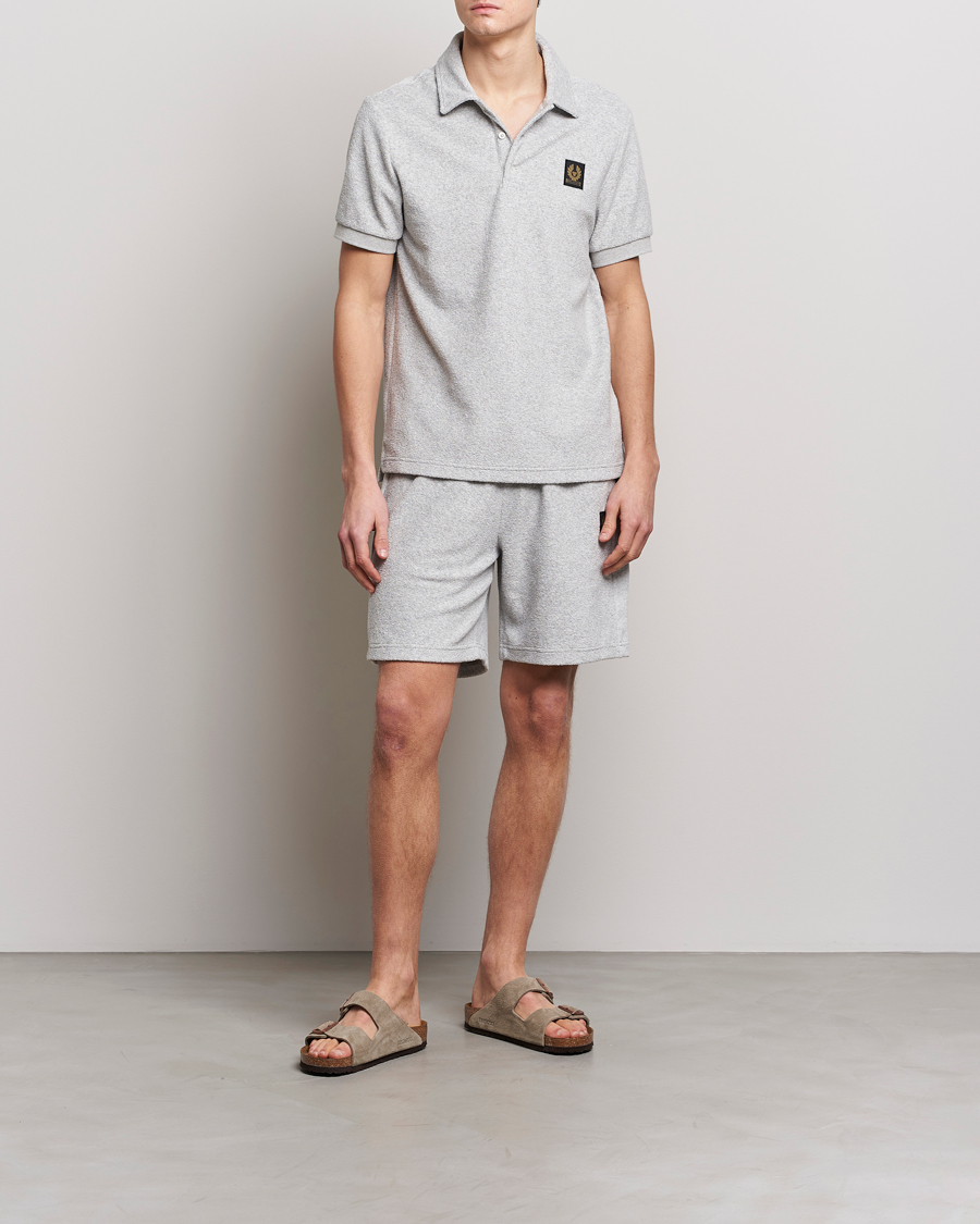 Herre | Shorts | Belstaff | Trawler Terry Shorts Old Silver Heather
