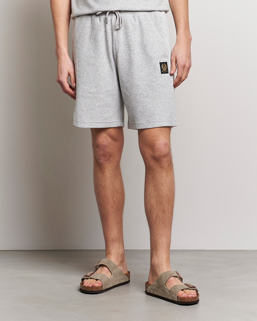 Herre | Joggebukseshorts | Belstaff | Trawler Terry Shorts Old Silver Heather