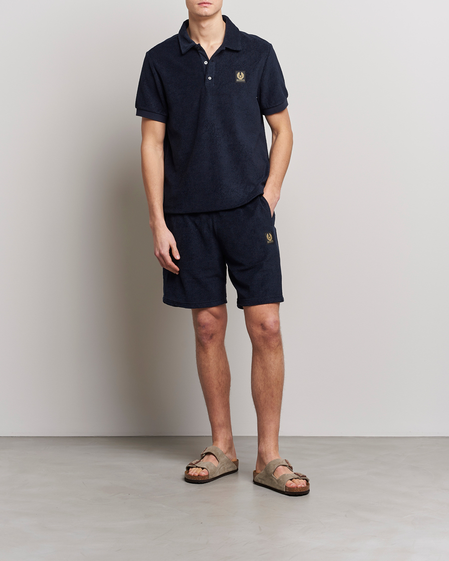Herre | Pikéer | Belstaff | Tether Terry Polo Dark Ink