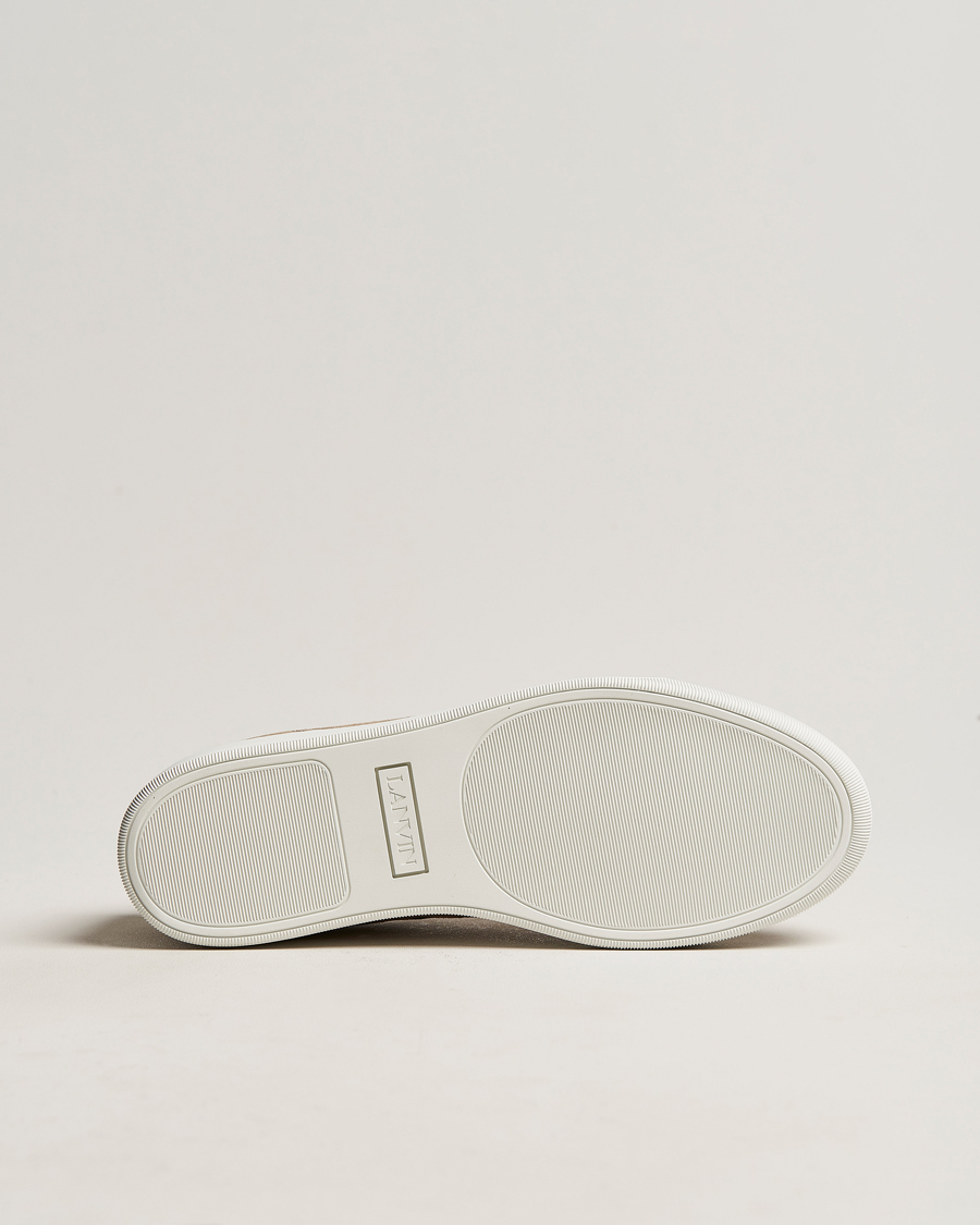 Herre | Lanvin Nappa Cap Toe Sneaker Taupe | Lanvin | Nappa Cap Toe Sneaker Taupe